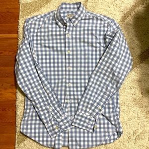 J Crew gray checkered button down